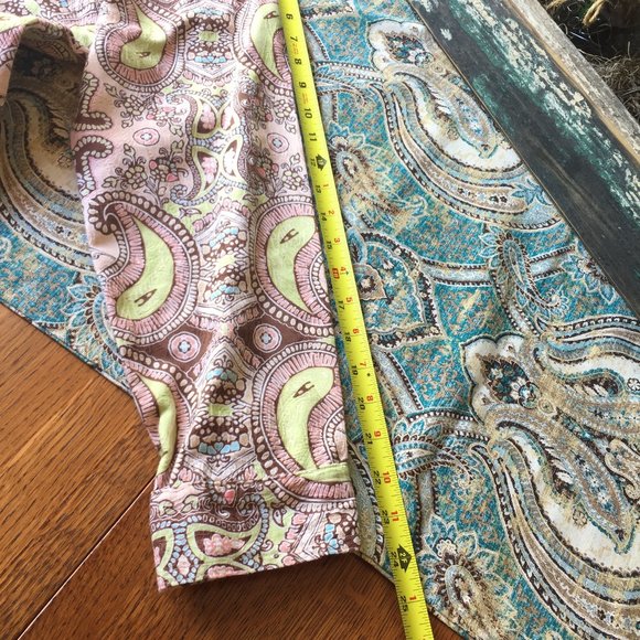 Keneth Too! 100% Cotton Paisley Floral Print Button Jacket Women’s Large Vintage - Picture 13 of 13